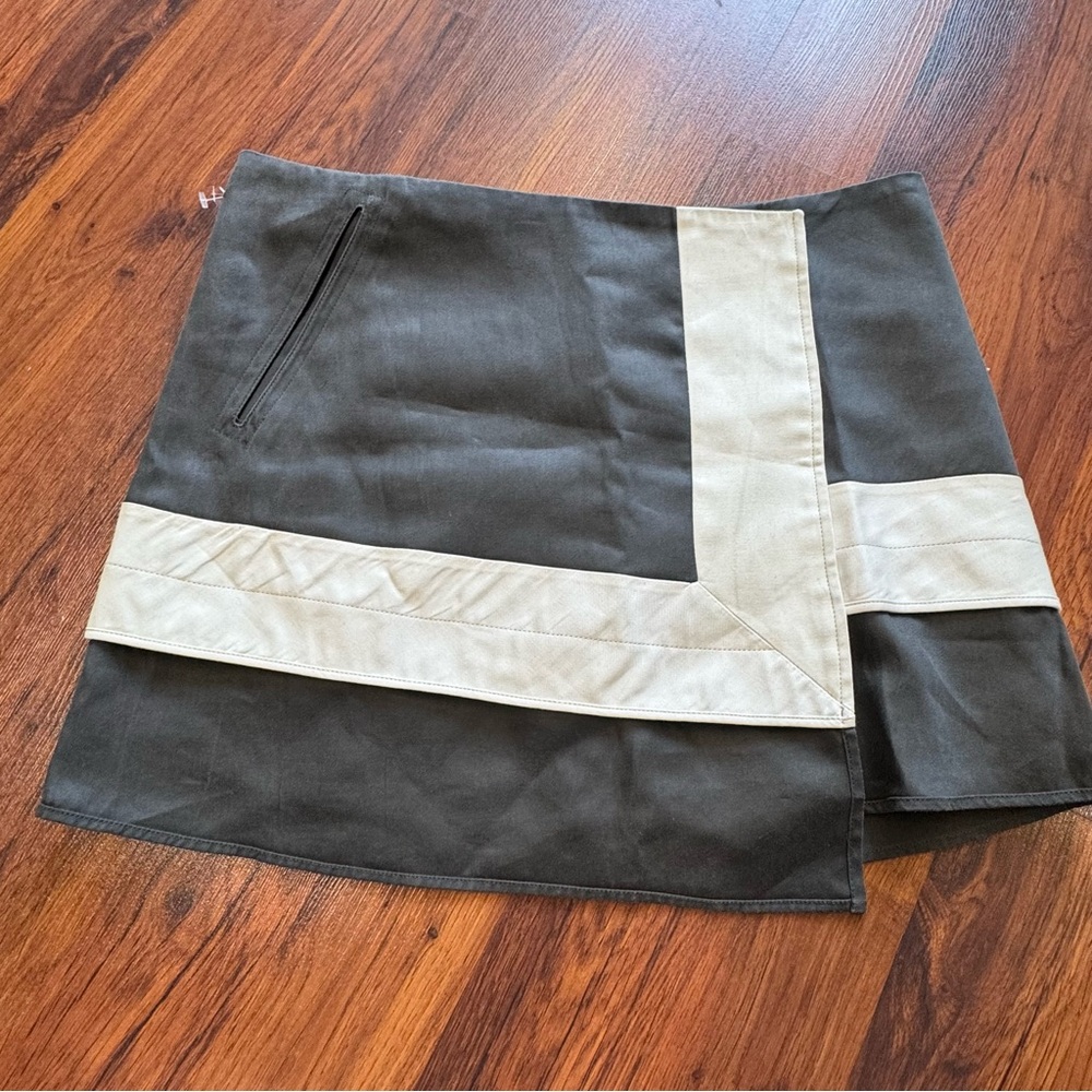 Acne Studios Mini Skirt Contrast Panel Size 42 Us 10/12